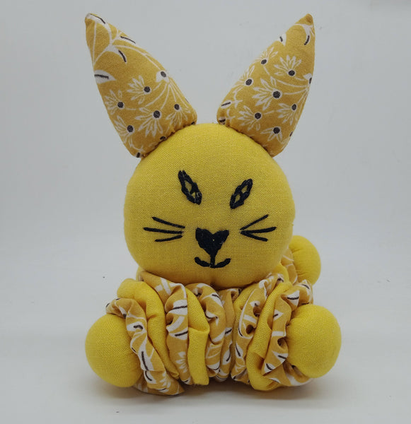 SOFT TOY:  Kitten Cat handmade of yo yo flowers
