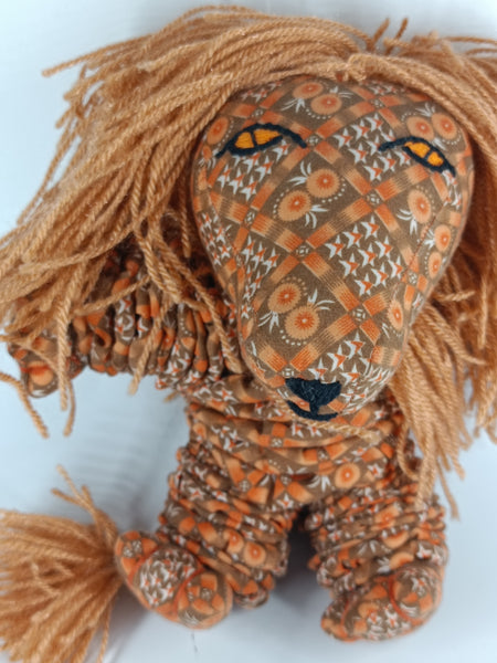 SOFT TOY: Wild Lion King Yo-Yo's Children Toy, Hand-made, shades of orange, Bestseller