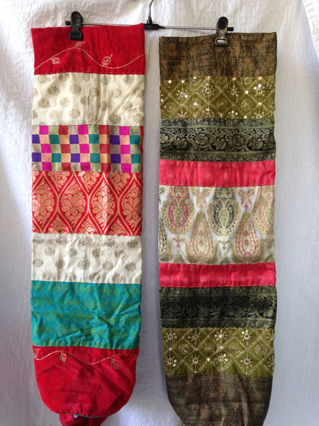 Yoga Mat Bag: Traditional Design, Fancy Indian dress fabric, sarees