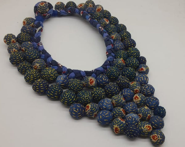 NECKLACE:  Out of Africa Tribal Artwear, Cotton Beads, without accenting beads