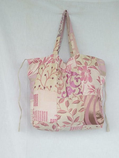 Multipurpose Bag:  Shopping, Sports, Yoga.  Over-sized Patchwork, Indian upcycled fabric